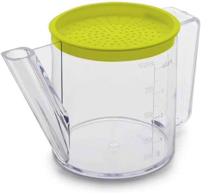 Ibili Easycook 1L Plastic Gravy Separator Jug with Strainer Lid