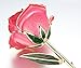 econoLED Long Stem Dipped 24k Gold Trim Red Rose in Gift Box,valentines Gifts for Couples, Cute Valentines Day Gift Ideas, Good Couple Gifts for Valentines, Romantic Anniversary Gifts(Pink)
