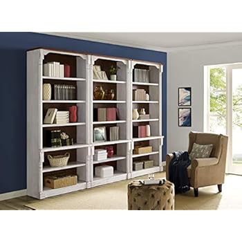 Martin Furniture 3 Open bookcase, White