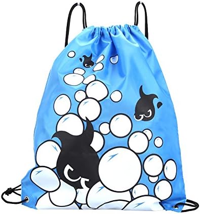 (STYLE J)Swimming Waterproof Double Layer Drawstring Bag Backpacks Shoulder Bag Water Sports Travel Portable Bag For Stuff US#V