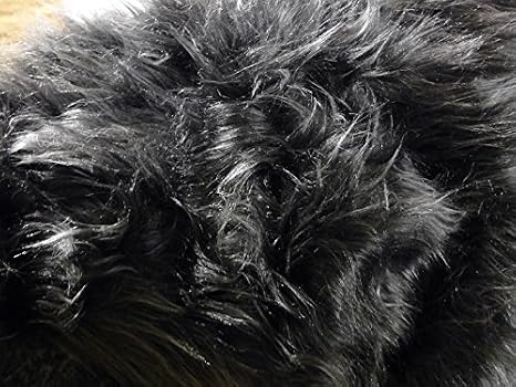 Fabrics City Mouse Grey Teddy Long Hair Fur Fabric Faux Fur