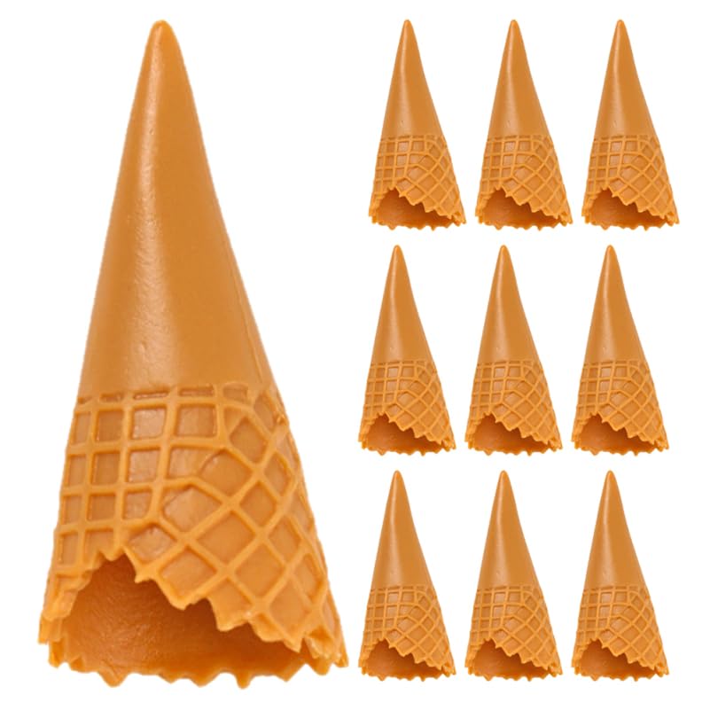Photo 1 of UPKOCH 15pcs Mini Artificial Ice Cream Cones Set - Realistic Play Food Toys for Kids, Beach & Sand Play, Ideal for Pretend Play and Ice Cream Cones Simulation