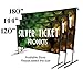Silver Ticket Products STO Series Indoor/Outdoor 16:9 4K / 8K Ultra HD, HDR & HDTV Ready Movie Projector Screen Front Projection White Material with Black Back, 144