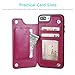for iPhone 7 Plus/8 Plus Wallet Case with Card Holder,OT ONETOP Premium PU Leather Kickstand Card Slots Case,Double Magnetic Clasp and Durable Shockproof Cover 5.5 Inch(Pink)