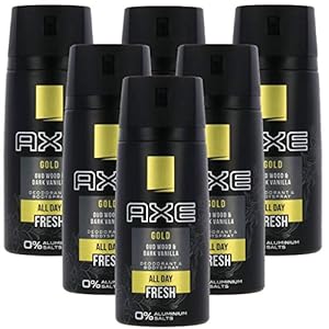 6er Pack – AXE Deodorant/Bodyspray”Gold – Oud Wood & Dark Vanilla” – 150 ml