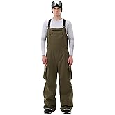 HIGH EXPERIENCE Men Ski Bib 3L Snowboard Baggy Pants Snow Overalls Waterproof Windproof Insulate Warm Winter