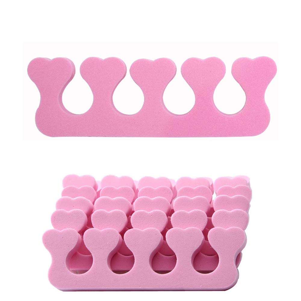YYAOGAGNG 20pcs Soft Foam Sponge Toe Separators Finger Dividers Soft Sponge Finger Divider Spacer Nail Art Manicure Pedicure Tools