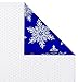 Hallmark Holiday Reversible Wrapping Paper, Blue and Silver Foil (Pack of 3, 60 sq. ft. ttl.)