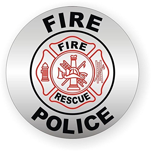 1 Pcs Massive Unique Fire Police Rescue Window Stickers Signs ...