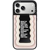 CASETiFY Mirror iPhone 17 Pro Max Case [Reflective/Compatible with Magsafe / 4.9 ft. 1X Military Grade Drop Protection] - Meant for You - Black On Black