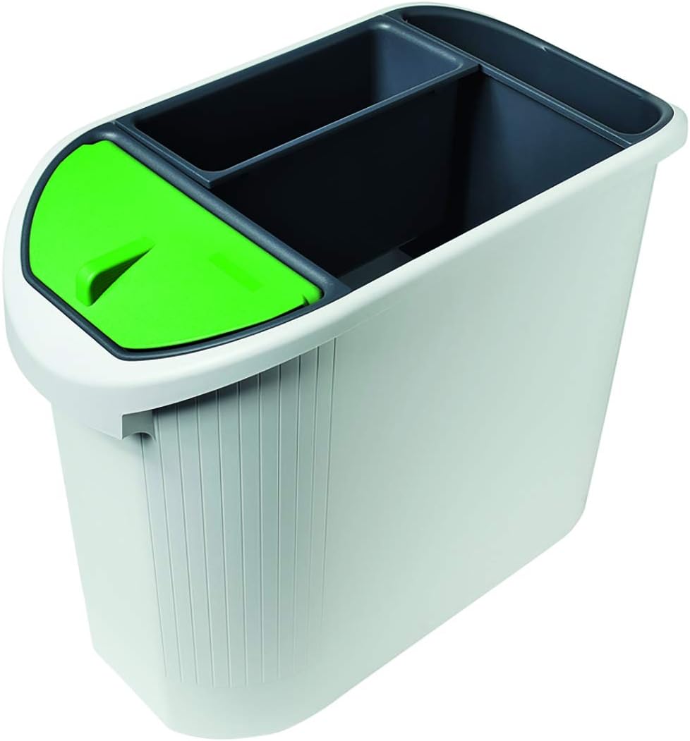 Topline Eco Waste Paper Bin Light Grey/Anthracite Amazon