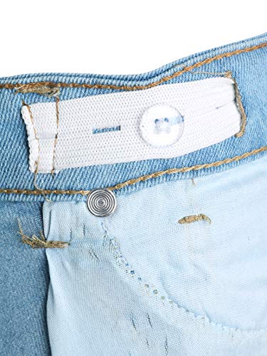 dELiAs Girls Soft Stretch Denim Bermuda Style Shorts (2 Pack), Flower Embroidery, Size 10'