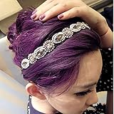 2013newestseller Bling Rhinestone Crystal Band Elastic Hairband Headband Lady Women Girls