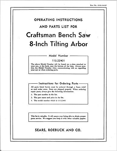 Tilting Arbor Bench Saw 