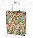 Christmas Large Gift Bags Kraft with Glitter, 10 Pack