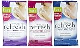 Ban Total Refresh Cooling Body Cloths (Bundle of 3) 10-count. 1 Enliven, 1 Invigorate, and 1 Restore.