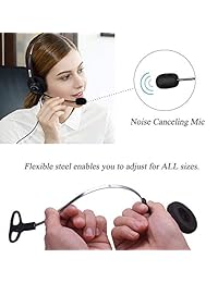 Arama - Auriculares de diadema con cable RJ9 Yealink A200Y