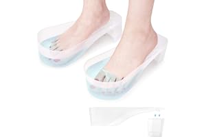 Yokilly Toe Nail Soaking Bowl, 2 PCS Toenails Soak Off Bowl, Shoe Design Foot Bath Soak Tub Bowl, Acetone Proof Pedicure Foot Spa Nail Soaker Bowl for Soak Off Dip Powder Gel Polish Remover (Clear)