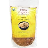Darsa Organics Jaggery Powder 2 lb - Organic Brown Sugar Alternative, USDA Certified Unrefined Muscovado Style Sweetener from Desi Gur, Natural Panela for Baking &amp; Tea, Non-GMO, Gluten Free, Vegan