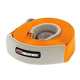 ARB ARB710LB 3-1/4&quot; x 30&#x27; Recovery Snatch Strap Minimum Breaking Strength 24000 lbs Kinetic Stretch 20% With Reinforced Eyes and Protector Sleeves