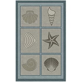 Brumlow Mills Beach and Ocean Area Rug for Living or Bedroom Carpet, Dining or Kitchen Rug, Deck, Patio or Home Decor, 2… 51YsUgCUjuL