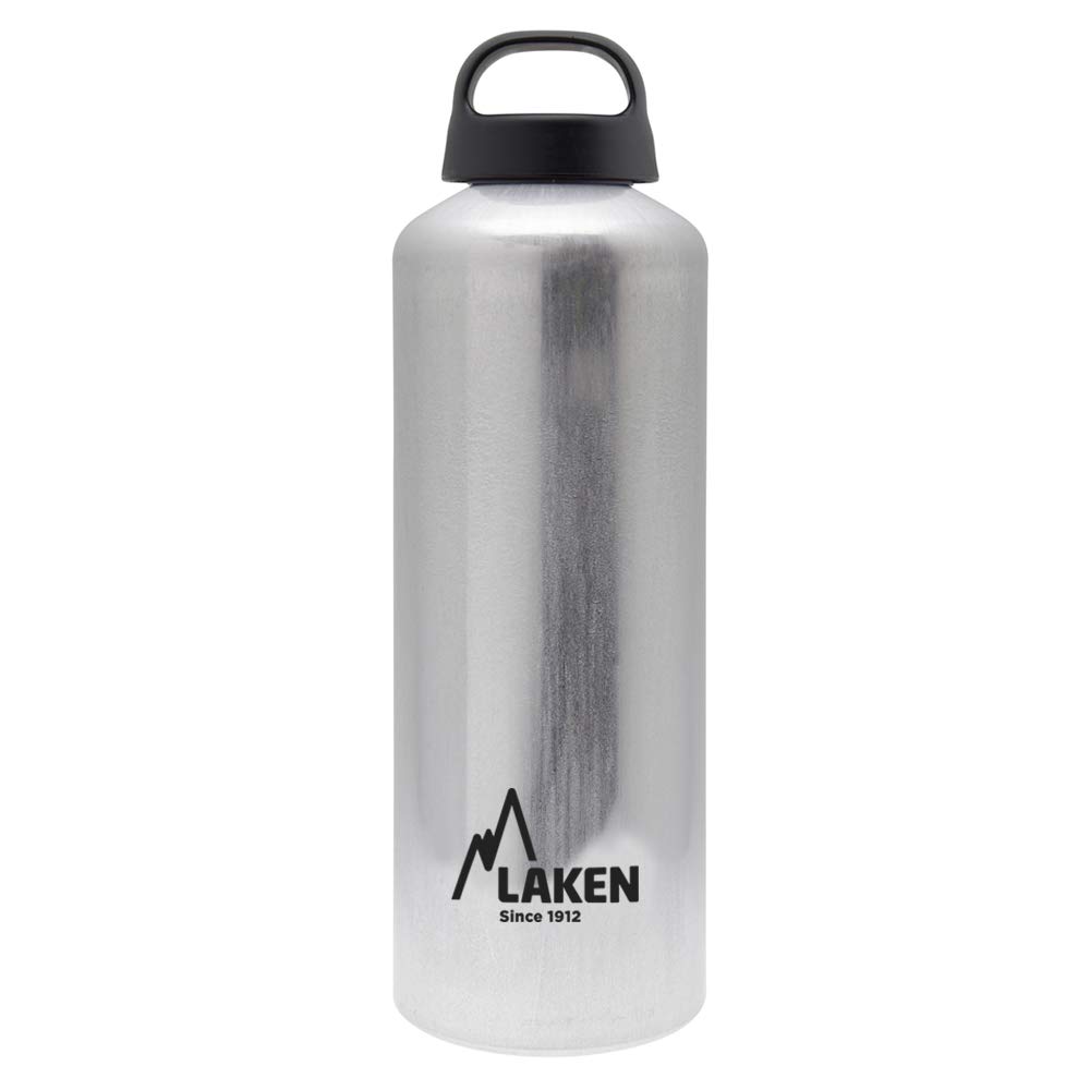 Laken Classic Water Bottle Wide Mouth Screw Cap with Loop - 1 Liter, Plain โ image 1
