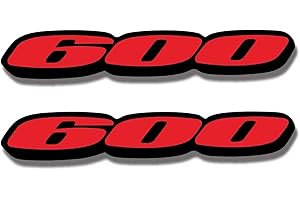 Awonderful Motorcycle Fairing Sticker Decal, Reflective Vinyl Decal for GSXR 600 with Strong Stickiness (Red)