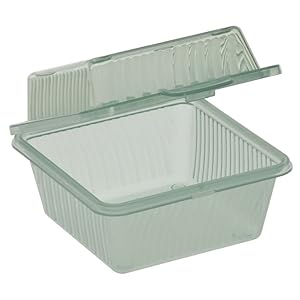 G.E.T. 1 Compartment Jade Polypropylene Eco-Takeout Container - 4 3/4