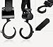 Attmu 2 Pack Stroller Hooks, Multi Purpose Stroller Hook, Perfect Stroller Accessories Clips On Any Baby Stroller Travel Systems, Secure Purses, Diaper Bags, Shopping Bags and Lots More