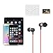 Earphone Headphone,Splaks Stereo Headphone Earbuds,Bass Driven,High Definition,in-ear,Noise Isolating for iPhone, iPod, iPad, MP3 Players, Samsung Galaxy, Nokia, HTC, Nexus, BlackBerry etc-Metal Red
