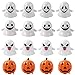 Liberty Imports Pack of 12 Halloween Wind Up Toys Spinning Pumpkins and Ghosts, Party Favors Goody Bag Gag Toy Assortments for Kids