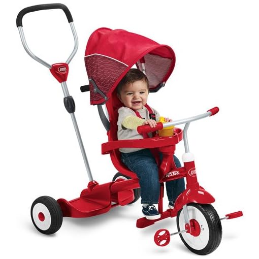 Radio Flyer Ride & Stand Stroll 'N Trike - Kids Toy - Children's Push/pedal Ride-ons - Indoor/outdoor Toys - High-back Seat - Secure 3-point Harness - 1 Year Product Warranty - Image 4