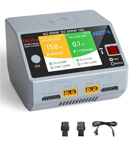 thumbnail image 2 of Hitec RCD RDX1 200 - One Port 200W DC 100W AC Battery Charger 2 of 13