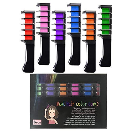image for Chnaivy Hair Chalk, Temporary Bright Hair Chalk Comb Washable Hair Dye