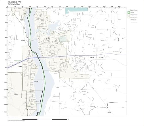 Hudson Wi Zip Code Map Zip Code Wall Map Of Hudson, Wi Zip Code Map Laminated: Amazon.com: Office  Products