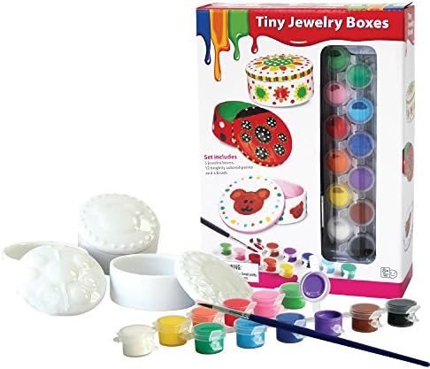 Paint Your Own Tiny Jewelry Boxes Set