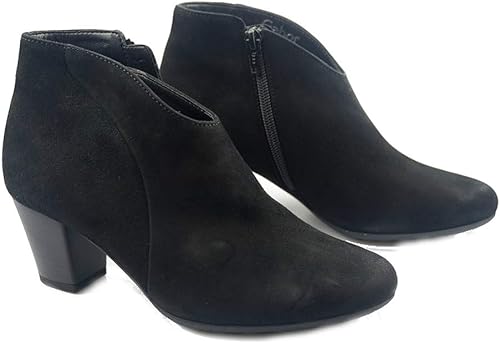 wide fit black suede ankle boots