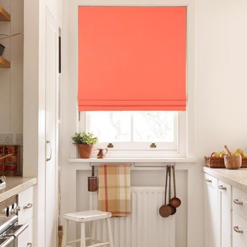 Peach Roman blinds Peach Cobbler Roman Blind Amazon.co.uk Kitchen & Home