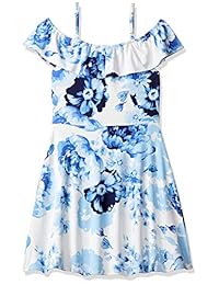 The Children's Place - Vestido plisado de manga corta para niña