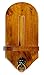 ISZY Billiards Wall Mount Pool Table Cone Chalk Holder with Chalk Oak Finish