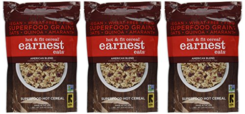 Earnest Eats Hot and Fit Cereal American Blend, 12.6 Ounces (Pack of 3)