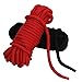 Soft Cotton Rope Pack of 2x33 feet All Purpose Durable Long Rope Strap (2-Pack, Red, Black)