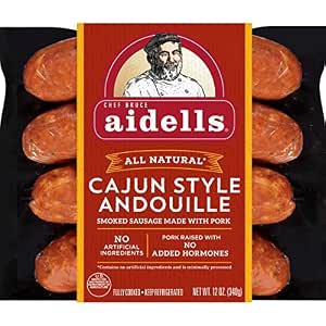 Chef bruce aidells all Natural smoked pork sausage cajun style andouille (764014458058)