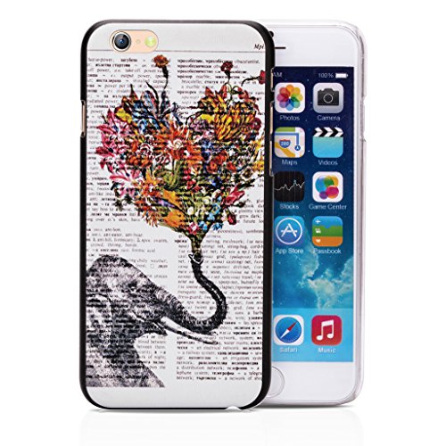 Infinite U Jewellery Lovely Painting Thailand Elephant Heart Cell Phone Protector Case/Covers for Iphone 6 Plus 5.5