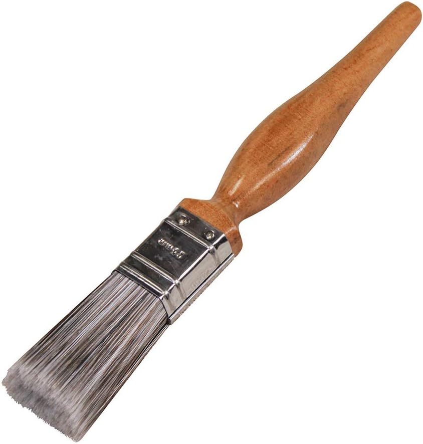 Faithfull FAIPBSY1 1-Inch Superflow Synthetic Paint Brush, Beige, Silver, Black, 25 mm (1 Inch)