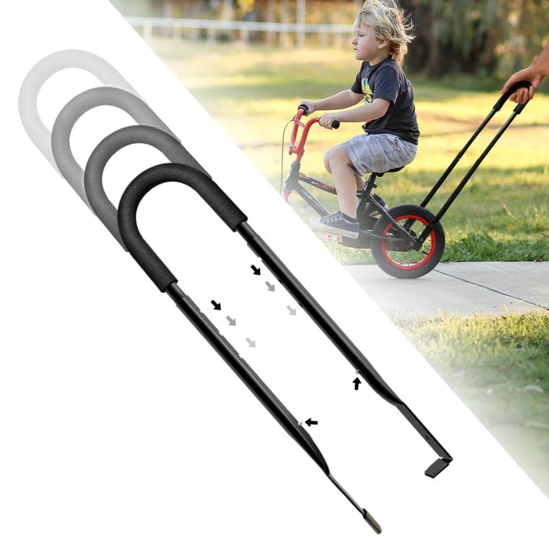 MOSHAY Children Bike Safety Trainer Handle Balance Push Bar (black)