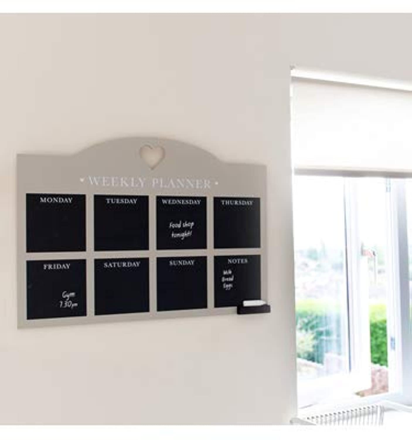 Chalkboards UK WC669CR Weekly Planner, Cream, 575 x 410 mm