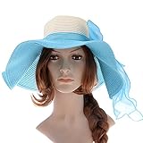 Vbiger Women's Summer Wide Brim Beach Hats Sexy Large Wide Brim Floppy Sun Caps