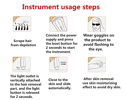 Permanent IPL Hair Removal Device for Women Home Use，350,000 Flashes Home Use Hair Removal System Electric Body Epilator for Face,Underarm,Bikini Area,Arms,Legs and Back - Thumbnail 6