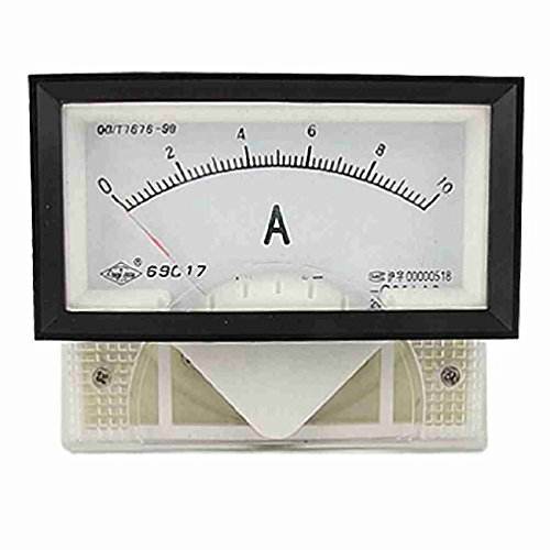 Magentoo(TM) Class 2.5 Accuracy DC 0-10A Rectangle Panel Meter Analogue Ammeter
